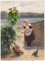 DD 038d
<br/>
kippen voeren
<br/>
<em>Taanman, Jacob (1836-1923)</em>